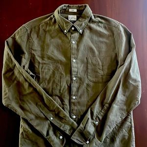JCrew Men’s Slim Olive Shirt